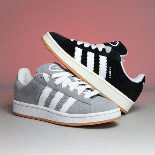 Adidas Campus Grey + Adidas Campus Black